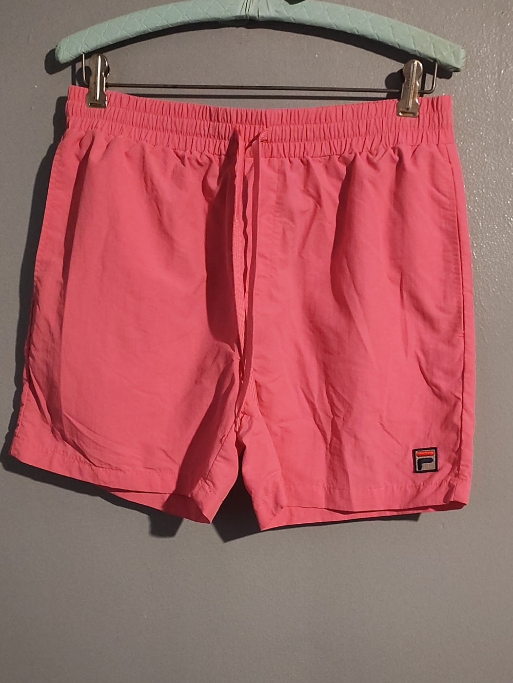 Fila men's Candy Pink Hybrid Shorts